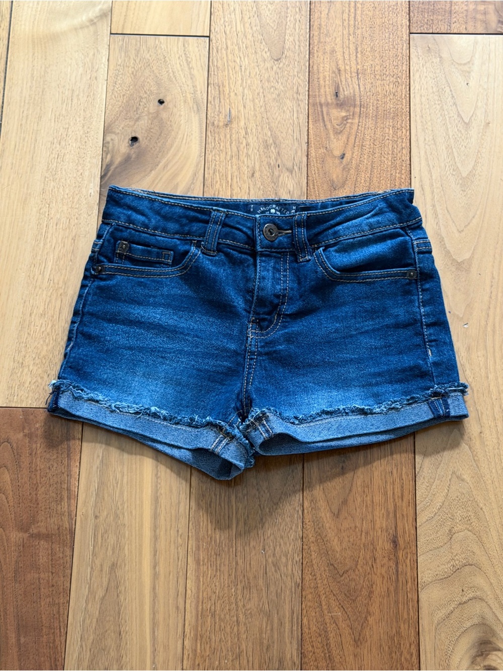 Lucky Brand Girls Riley Denim Short Girls Size 8 Cut Off Frayed Hem